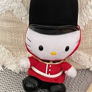 Hello Kitty UK London England Royal Guard Plushie Stuffed Animal